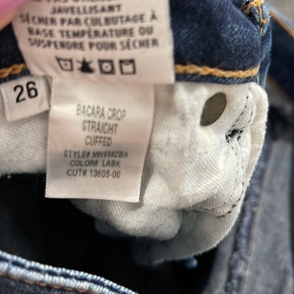 Women’s Hudson Jeans Bacara Cropped Straight Cuffed Size 26 - Picture 7 of 8